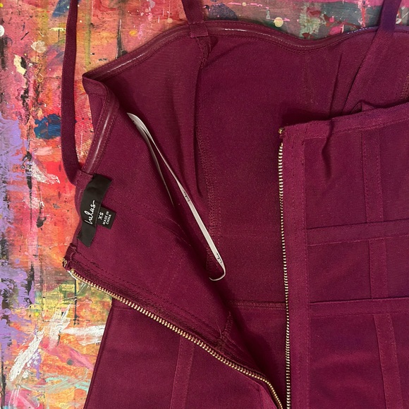 Lulus Bodycon Mini Dress - Berry - XS - Picture 6 of 12